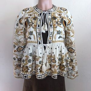 Spell & the Gypsy Hacienda Embroidered Jacket size S NWOT
